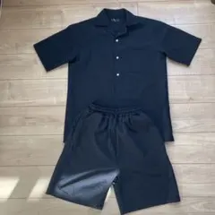 ZIP FIVE 黒 半袖シャツとショートパンツセットのサムネイル