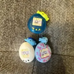 m*e様 たまごっちヘアゴム　びっくらたまご　バスボール 3種　チョコサプおやじ