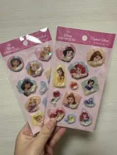 Disney プリンセス カプセルシール 2シートセット