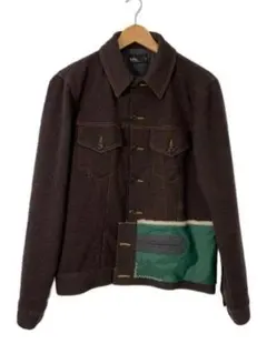 【美品】kolor カラー ニット シャツ ブルゾン　トラックジャケット ゴルフウェア ブルゾン ツイストニットカラーブロックフルジップ