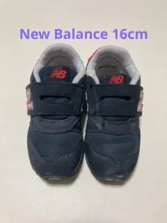 New Balance 373 16cm キッズスニーカー ブラック/レッド
