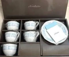 Noritake レースウッドゴールド ティーカップセット 5客