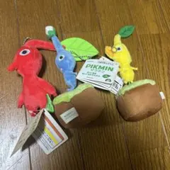 TAITO ピクミン 引っこ抜きぬいぐるみマスコット３体のサムネイル