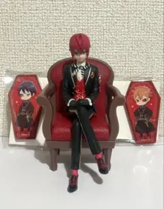 ツイステ プレミアムグレイスシチュエーション フィギュア リドル 缶バッジ