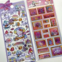 新品 サンリオ クリア3D立体シール ぷっくりエポキシシール 2枚セット