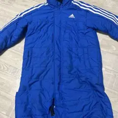 adidas ベンチコート 青