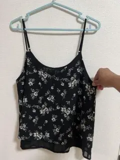 HK WORKS LONDON 花柄キャミソール ブラック Mサイズのサムネイル
