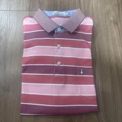 Hush Puppies ポロシャツ ボーダー レッド系 LLのサムネイル