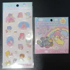 キキララ クリスタルシール　キラぷくシール　2枚セット