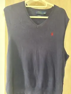 Polo Ralph Lauren ネイビー ベスト L コットン