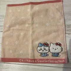 ちいかわ　サンリオキャラクターズ　タオル　ハチワレ　ハローキティ
