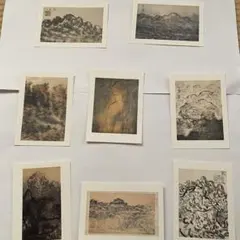 葉書　日本画　村上華岳　8枚セット