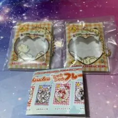 ガチャ　サンリオ　シャカシャカフレークシール風チャーム　プリン