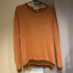 Crocodile オレンジ クルーネック トレーナー Lのサムネイル