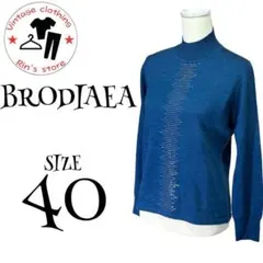 【BRODIAEA】ウール100% ハイネックニットインナー　ビーズ装飾のサムネイル