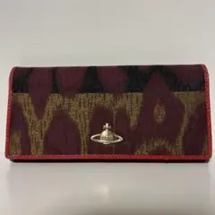 ヴィヴィアンウエストウッド　レッド ゴールド パターン 長財布