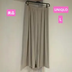 美品♥ユニクロ　イージーパンツ　UNIQLO　ベージュグレー系　春夏