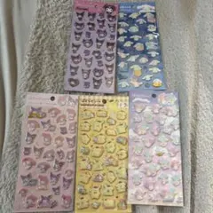 サンリオ　ぷくっとシール5枚セット