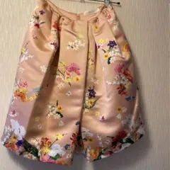 Chesty 花柄 フレアスカート ピンク