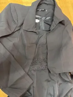 ブラックジャケット付き　ドレス　冠婚葬祭　ワンピース