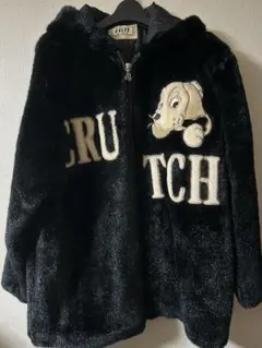 【SALE】GALFY フリースジャケット ブラック　コート　ヴィンテージ