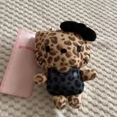 ハローキティ ヒョウ柄 ぬいぐるみ キーホルダー