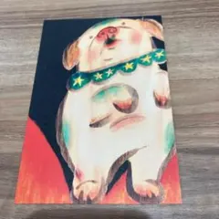 犬のアートイラストカード