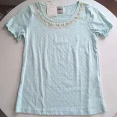 Hamble by Par Avion パラビオン花刺繍半袖Tシャツのサムネイル