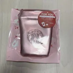 スターバックス ミニポーチ さくらピンク　新品　2026桜　限定品　タンブラー型
