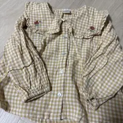 フタフタ　ギンガムチェック　Tシャツ