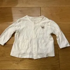 ミキハウス ホワイト カーディガン 80cm