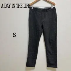 A DAY IN THE LIFE　ウール混　パンツ　スラックス　グレー