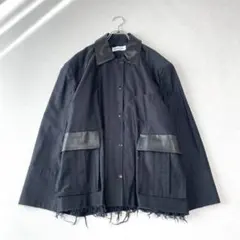 HeRIN.CYE ヘリンドットサイ オーバーサイズブルゾン ネイビー