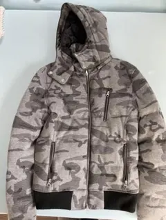 AZUL 迷彩柄 フード付きダウンジャケット Sサイズ