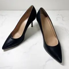 【美品】コルソローマ9 ポインテッドトゥ パンプス 黒 23.5cm イタリア製のサムネイル