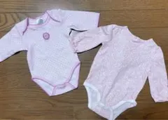 女児　長袖シャツ　ピンク二枚セット
