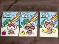 日焼けキティ STICKER 3枚セット 沖縄