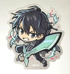ソードアートオンライン キリト ダイカットステッカー アニメガ イートゥーン