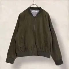 レイカズン ミリタリー ジャケット ブルゾン ジップアップ カーキ 【1629】