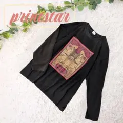 美品❗️大阪ビリケンさん【プリントスター】長袖黒 和柄 プリント ロンT