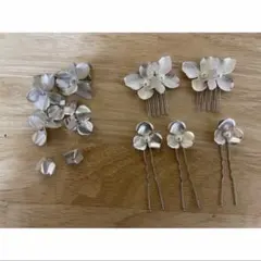 イヤリング　ヘアアクセサリー　セット　ブライダル