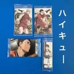 ハイキューカードとシール　リエーフ　澤村　牛島　海