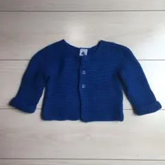 プチバトーガーター編みカーディガン セーター ニット  トップス 60 70