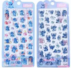 スティッチ　3D立体シール　ボンボンドロップ風　シール　ディズニー