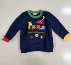 ミキハウス　トレーナー　90 プッチー　ワッペン