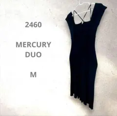MERCURYDUO クロスストラップ ブラック ニットワンピース M 可愛い