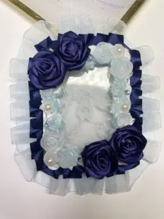 #149 ホイップデコ 硬質ケース (Ｂ８) ネイビー、水色、青 推し活