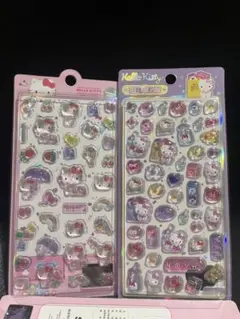 【感謝セール】正規品ハローキティボンボンドロップシール海外限定シール2枚セット