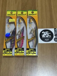 【25thステッカー付き】ヤマシタ EGI-OH K 3.0号 3本のサムネイル