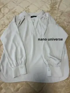 nano ライトグレー プルオーバーシャツ 長袖